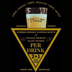 Šumivý nápoj Per Drink 3x4g s vitamínmi a rastlinnými extraktmi