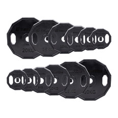 Pogumované olympijské kotúče inSPORTline Ruberton 50 mm 1,25-25 kg