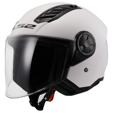 Moto prilba LS2 OF616 Airflow II Solid Gloss White