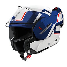 Preklápacia prilba AIROH MATHISSE 2 Genius P/J modro-červená lesklá