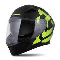 Moto prilba Cassida Orbit Grind čierna matná/žltá fluo
