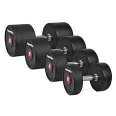 Pogumované činky inSPORTline Profi 2-60 kg