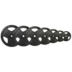 Liatinové kotúče inSPORTline Hamerton Black 30 mm 1,25-25 kg