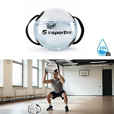 Vodná posilňovacia lopta inSPORTline Flowball 40 cm / max. 30 kg