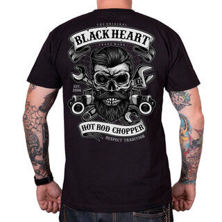 Tričko BLACK HEART Respect Tradition - čierna