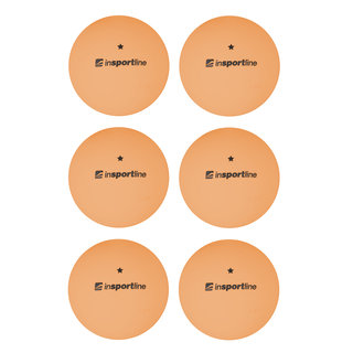 Pingpongové loptičky inSPORTline Elisenda S1 6ks - oranžová