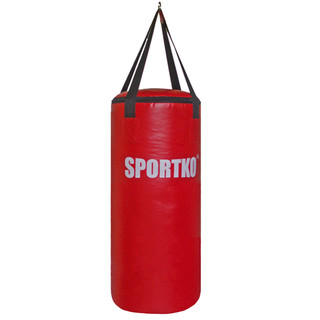 Detské boxovacie vrece SportKO MP6 29x75 cm - červená