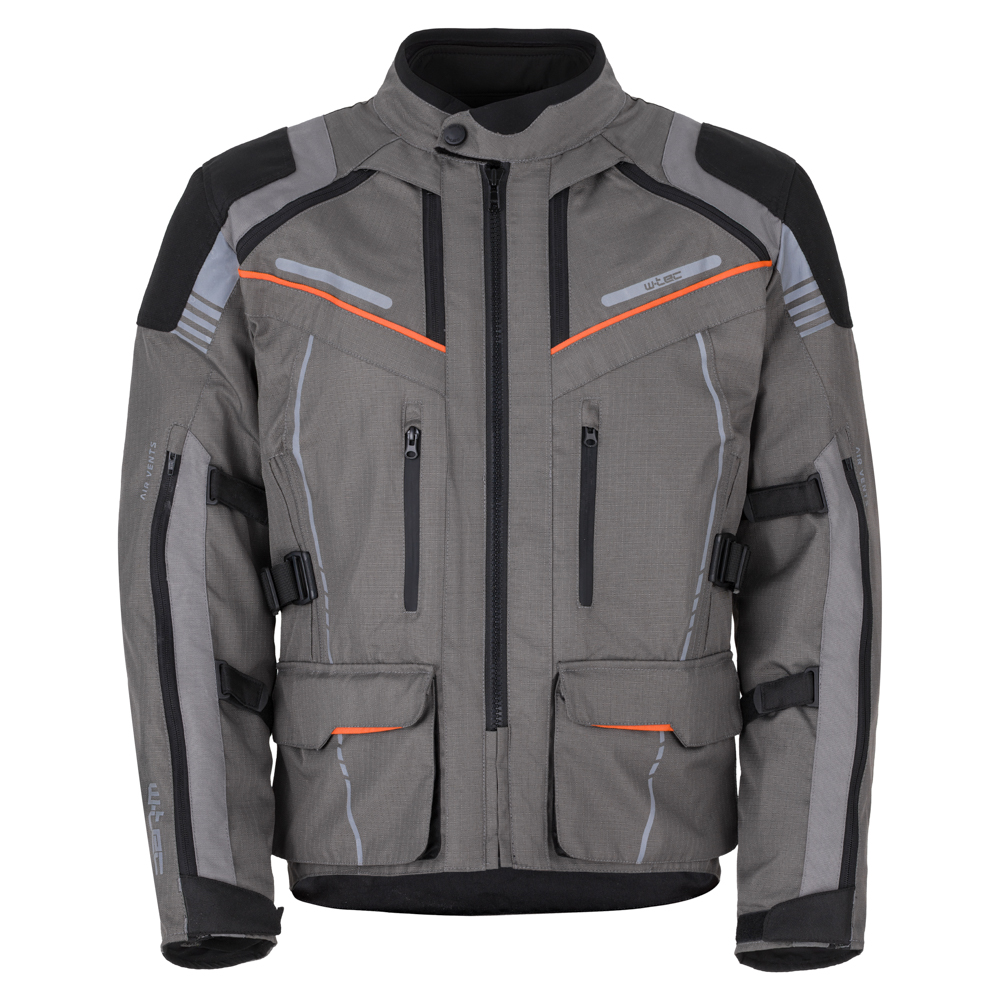 Touringová moto bunda W-TEC Smackton - Veľkosť: M | Farba: Oranžová · záber 2