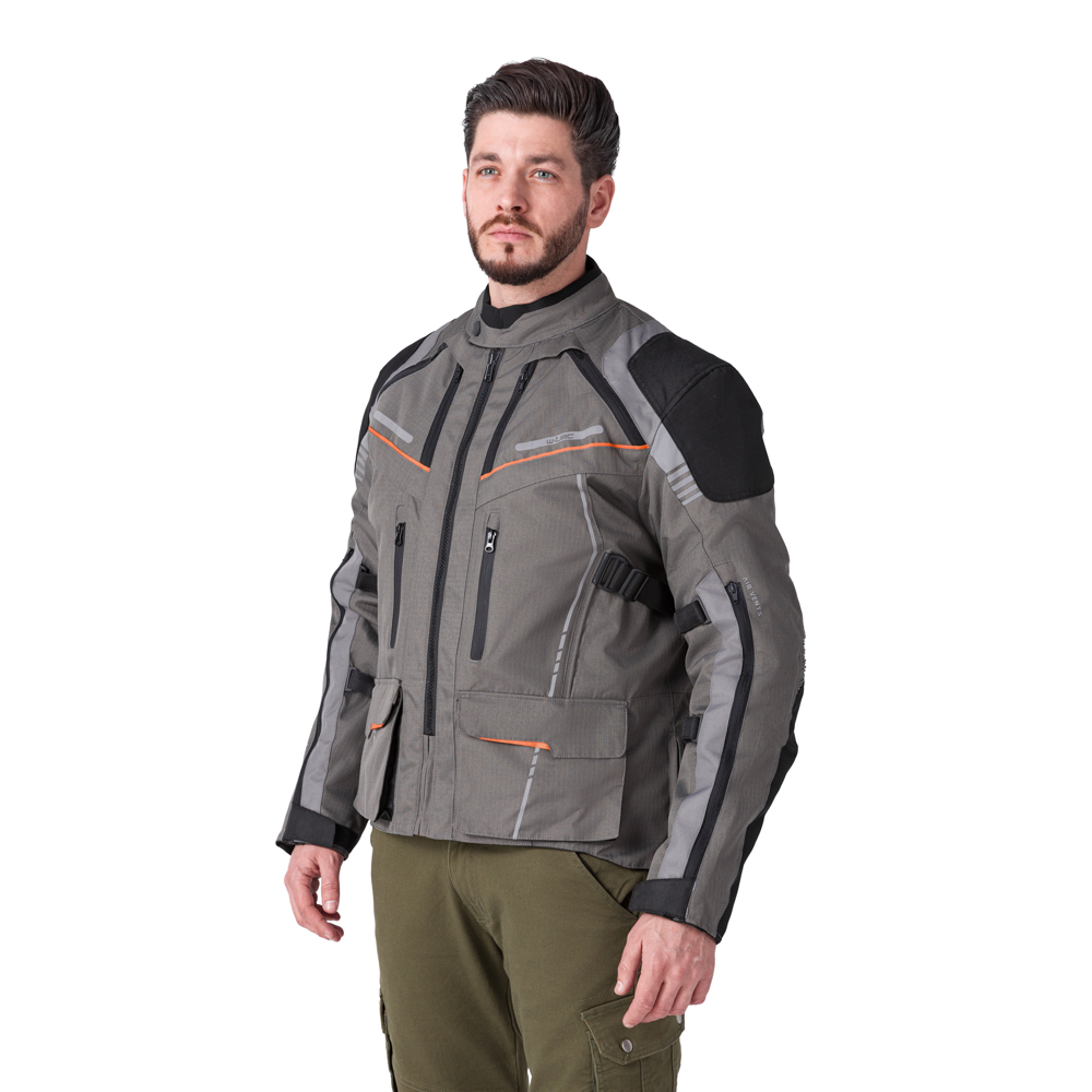 Touringová moto bunda W-TEC Smackton - Veľkosť: M | Farba: Oranžová · záber 7