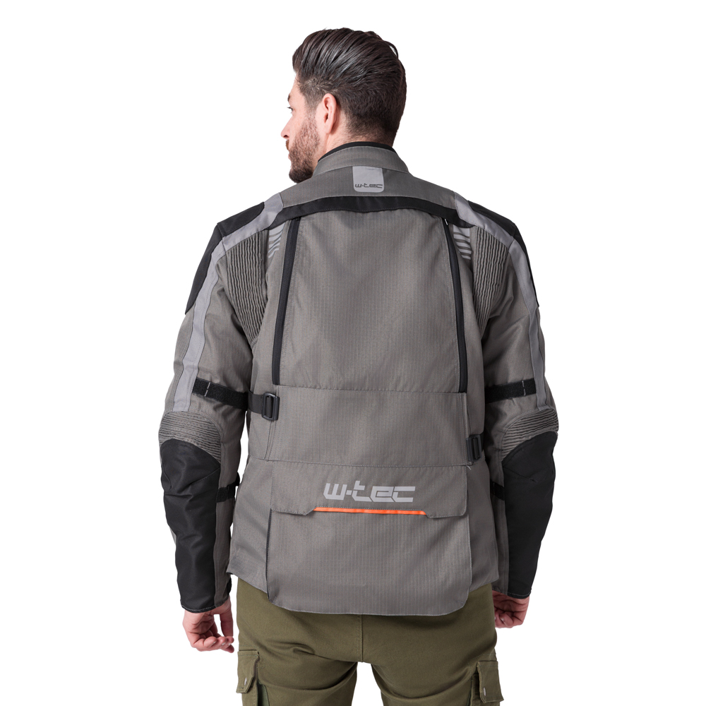 Touringová moto bunda W-TEC Smackton - Veľkosť: M | Farba: Oranžová · záber 9