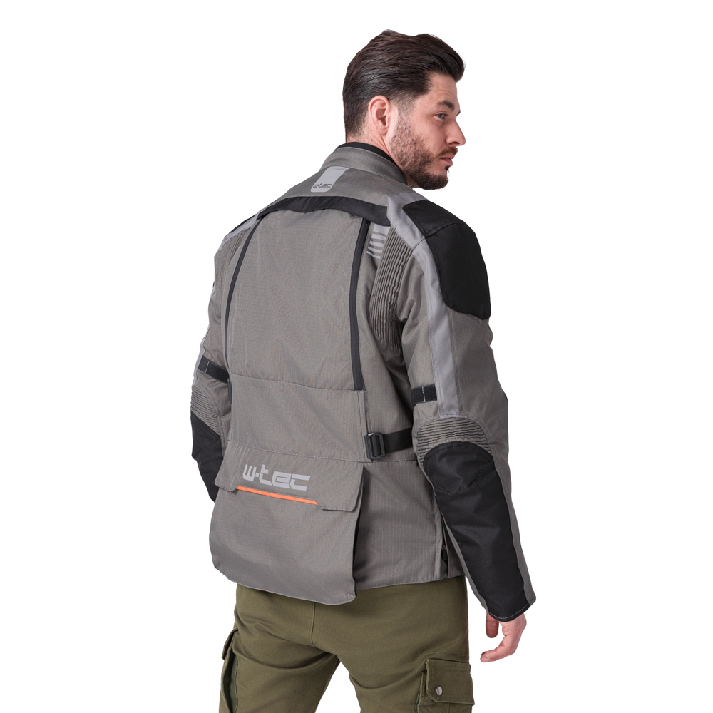 Touringová moto bunda W-TEC Smackton - Veľkosť: M | Farba: Oranžová · záber 11