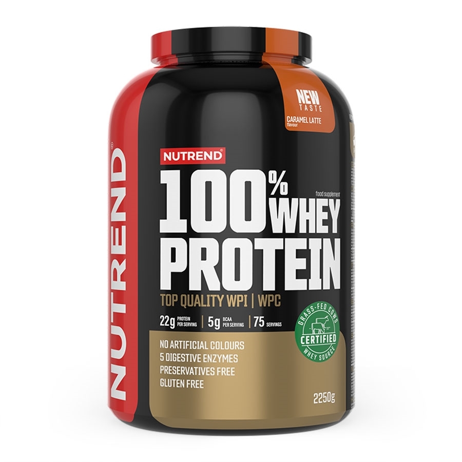 E-shop Nutrend 100% WHEY Protein 2250g jahoda