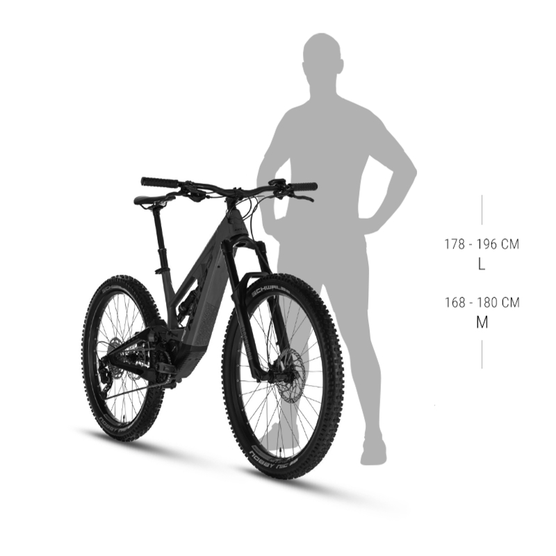 Kellys Theos F60 SH 820Wh 29"/27,5" - model 2025 Anthracite - L (18", 178-196 cm) · záber 6