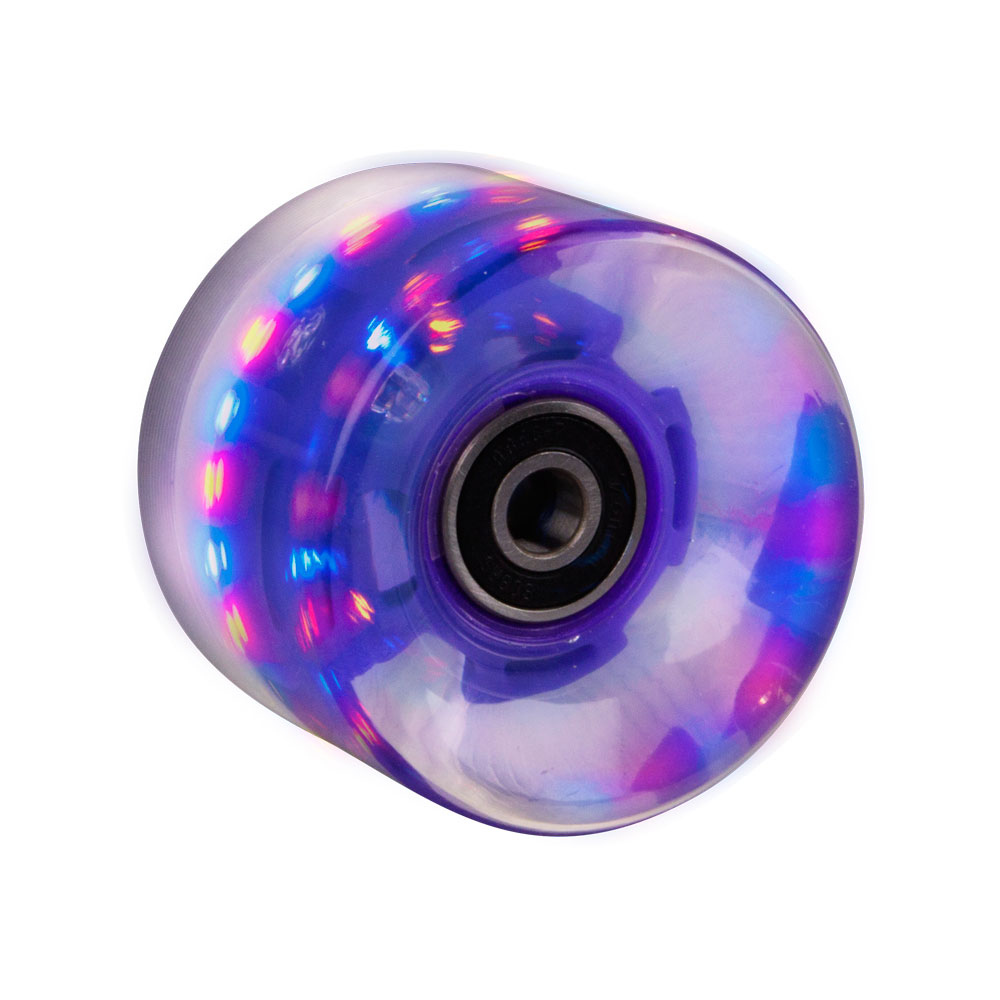 E-shop WORKER Svítící kolečko na penny board 60*45 mm vč. ložisek ABEC 7 tmavo fialová