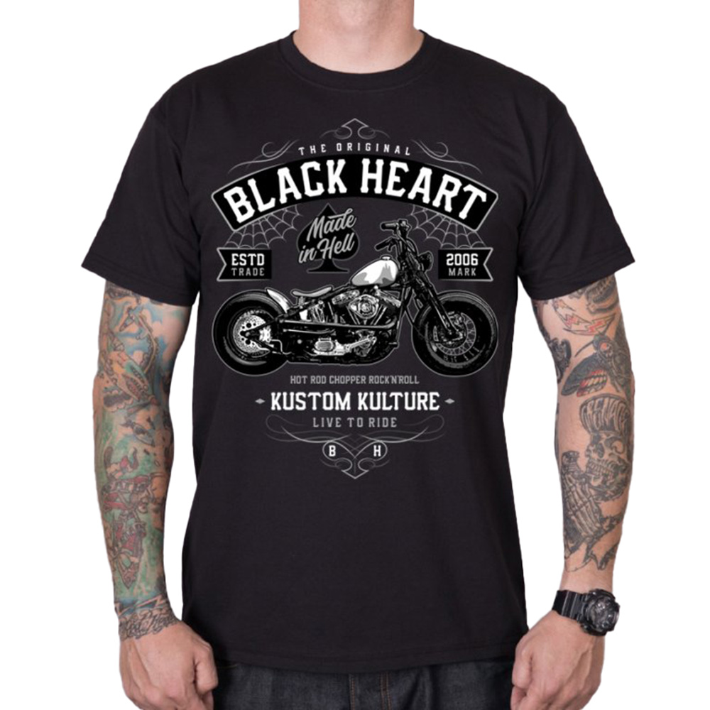 BLACK HEART Moto Kult čierna - XXL