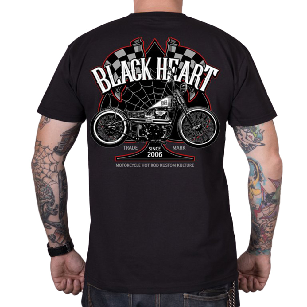E-shop BLACK HEART Chopper Race čierna - 3XL