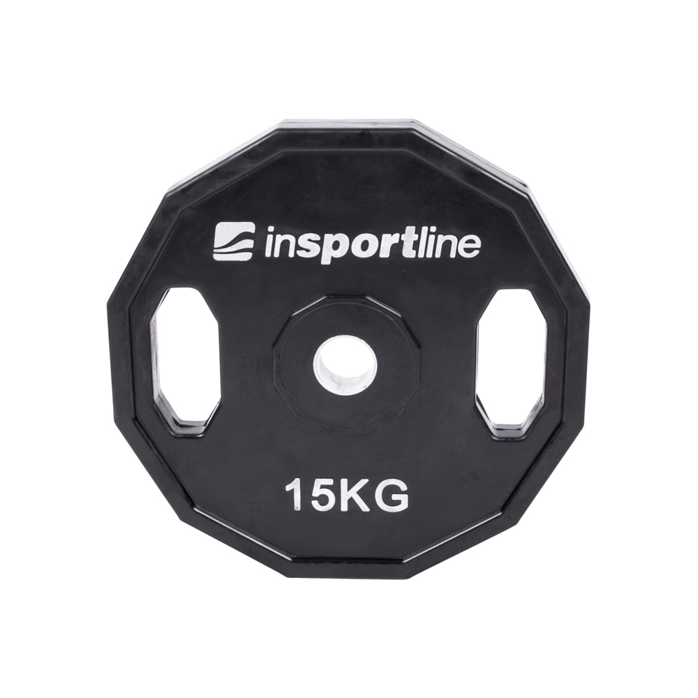 Sada 2x7ks pogumovaných kotúčov inSPORTline Ruberton 2x 1,25-25 kg 30 mm · záber 6