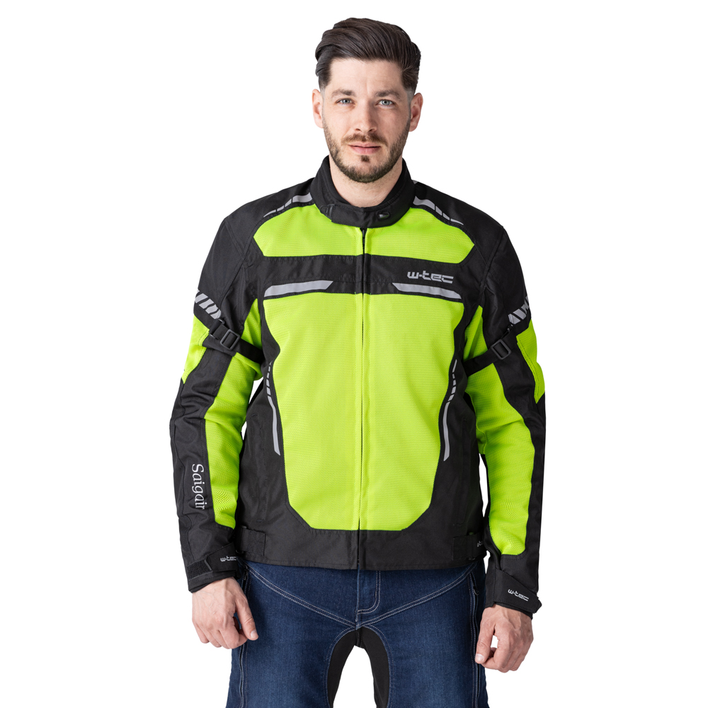 Pánska letná moto bunda W-TEC Saigair - Veľkosť: L | Farba: Čierna · záber 7