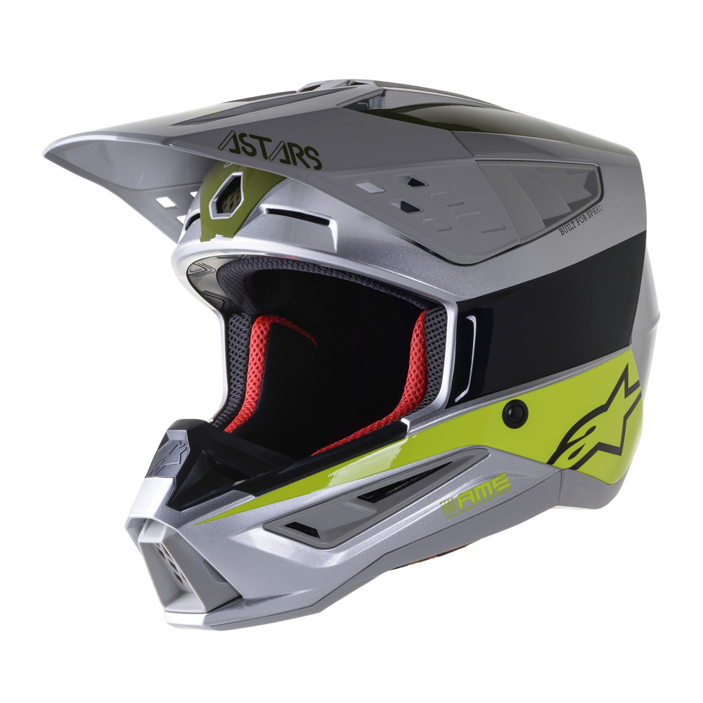 Alpinestars S-M5 Bond strieborná/žltá fluo/zelená lesklá 2022 XL (61-62)