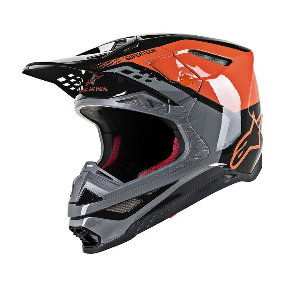 Alpinestars Supertech S-M8 Triple MIPS oranžová/šedá/čierna 2021 XL (61-62)