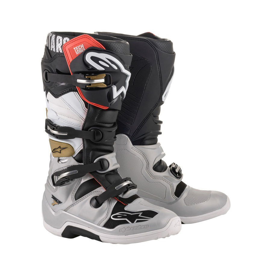 Alpinestars Tech 7 2022 čierna/strieborná/biela/zlatá - 39