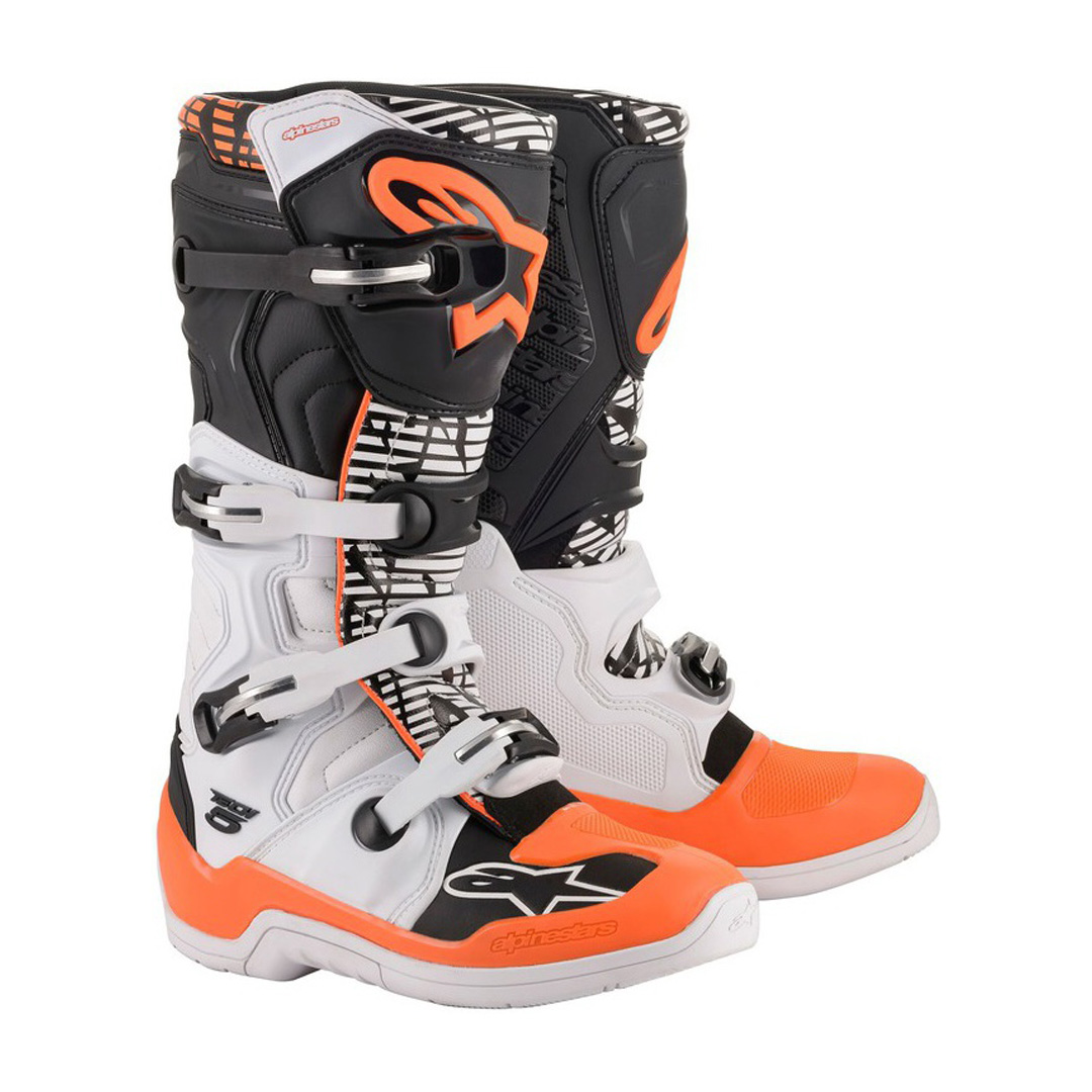 Alpinestars Tech 5 bílá/černá/oranžová fluo 2022 biela/čierna/oranžová fluo - 43