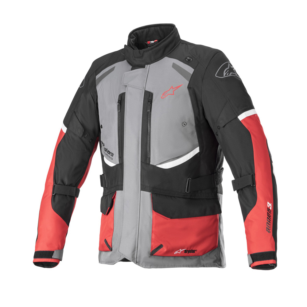 Moto bunda Alpinestars Andes Drystar šedá/čierna/červená 2022 šedá/čierna/červená - XXL