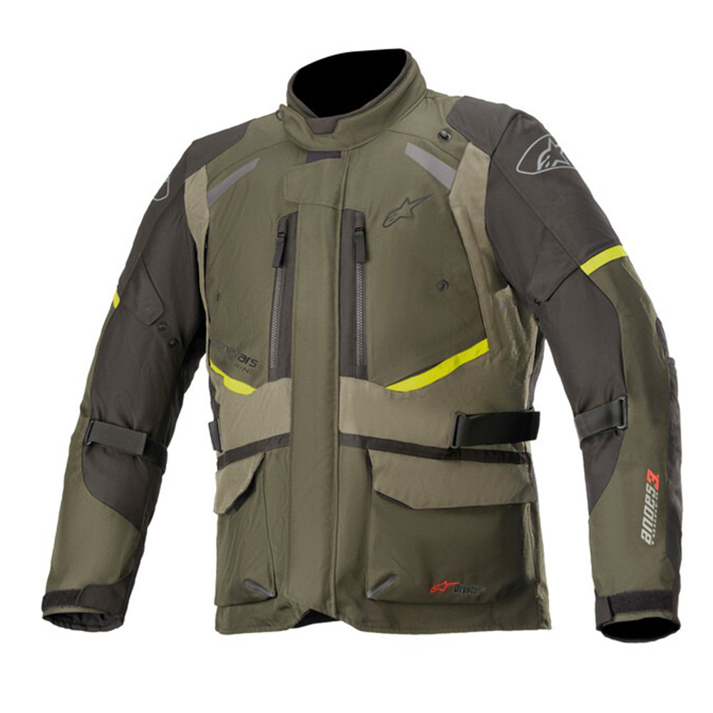 Moto bunda Alpinestars Andes Drystar zelená/čierna/žltá fluo 2022