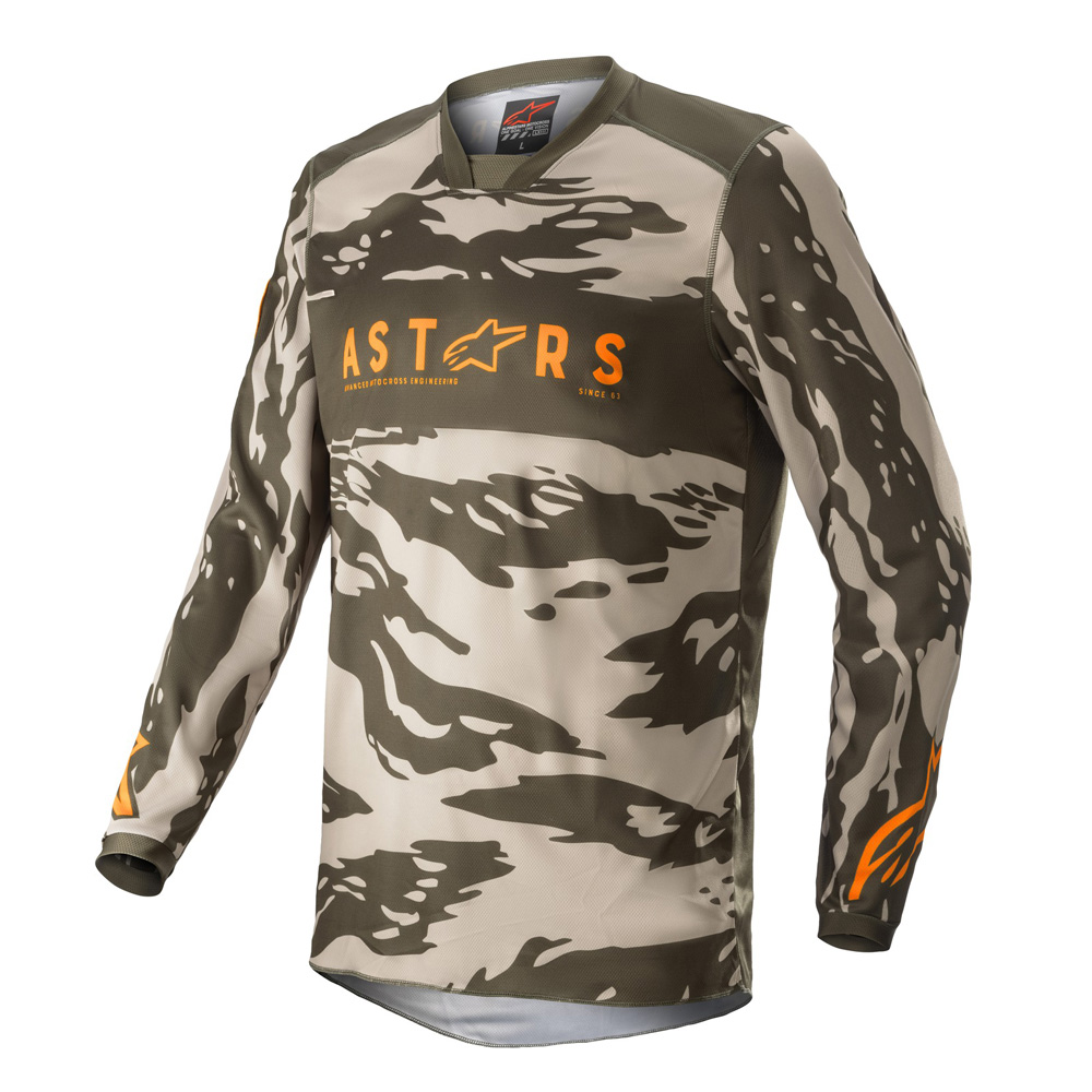 Alpinestars Racer Tactical zelená/pískový maskáč/mandarinka 2022 XXL