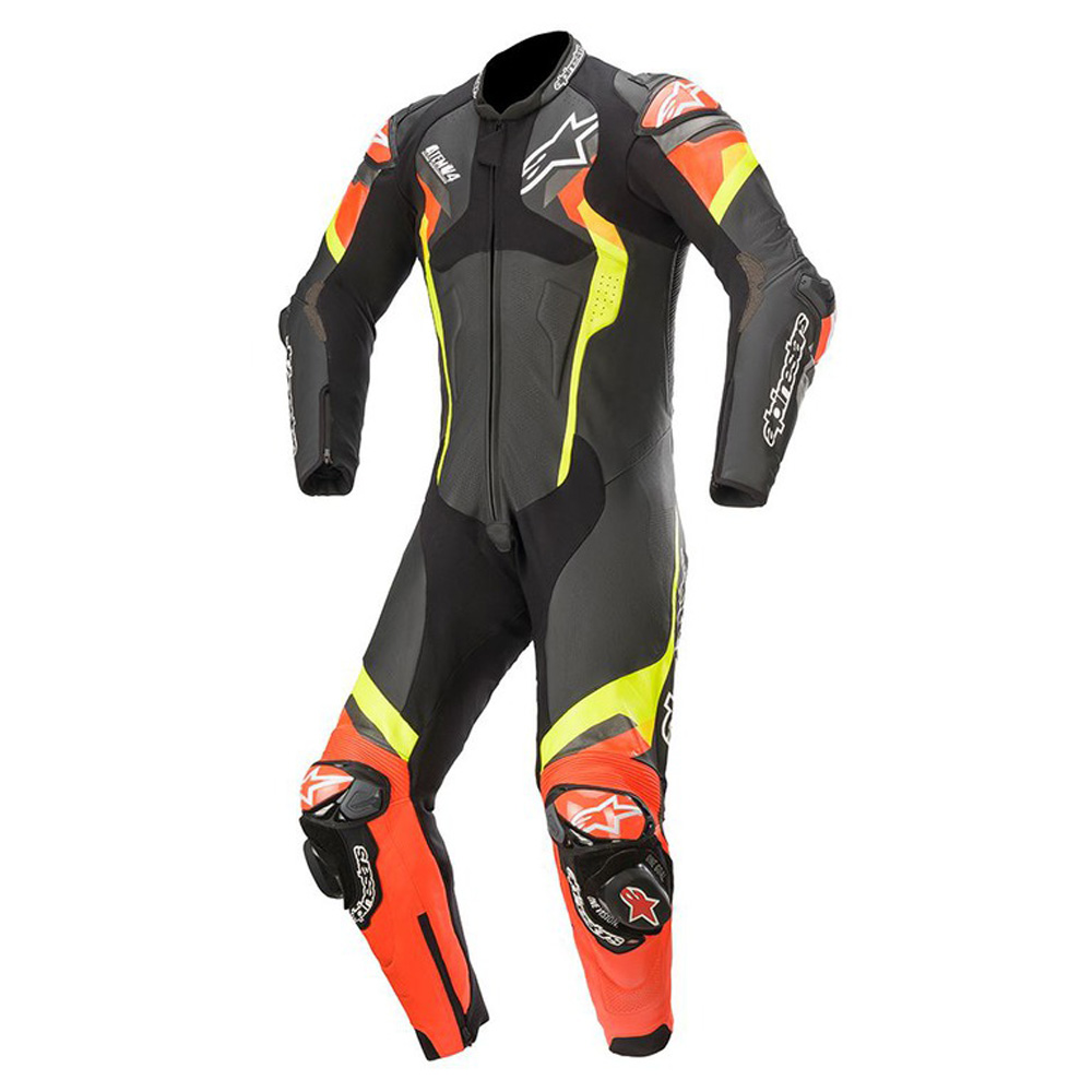 Alpinestars Atem 4 2022 čierna/červená fluo/žltá fluo - 52