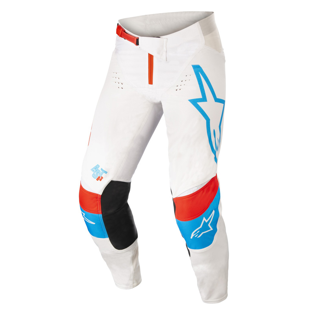 E-shop Alpinestars Techstar Quadro biela/modrá neon/červená 2022 30