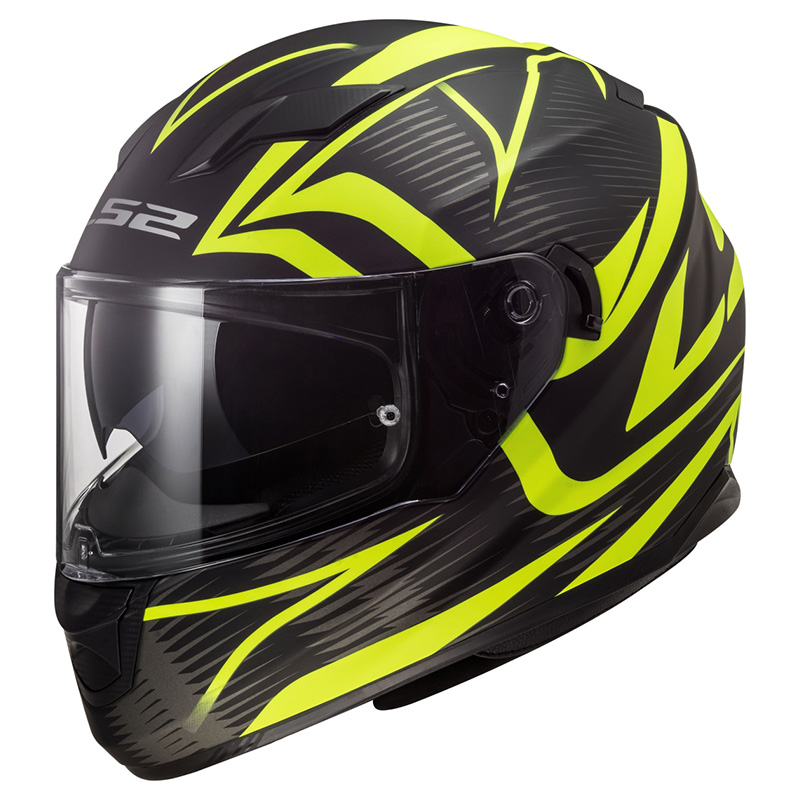 LS2 LS2 FF320 Stream Evo Jink Matt Black Yellow - 3XL (65-66)