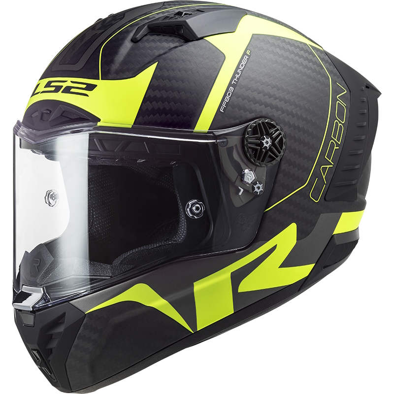 LS2 LS2 FF805 Thunder C Racing1 Matt Fluo Yellow - 3XL (65-66)