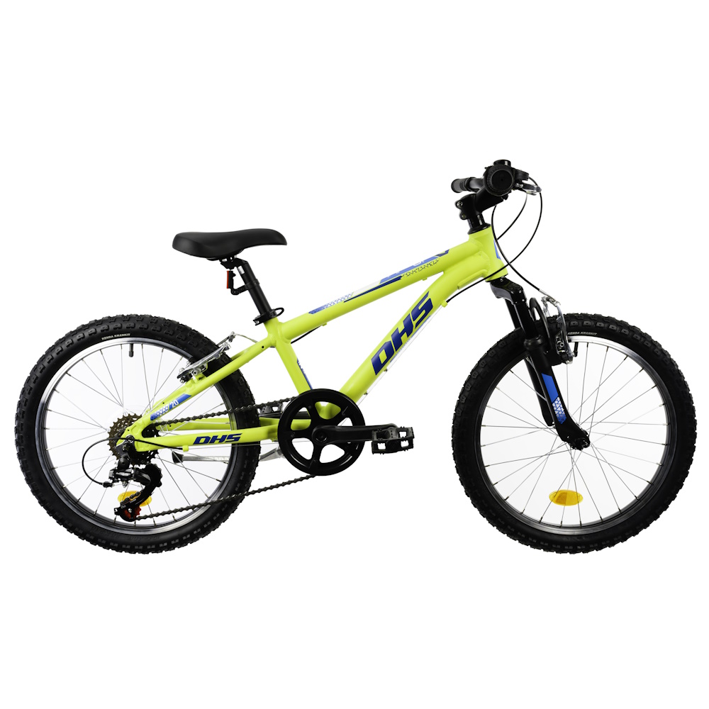 Detský bicykel DHS Teranna 2023 2MB 20" Green - 10" (115-135 cm)