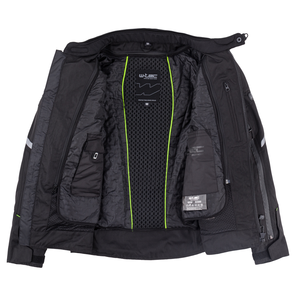 Pánska moto bunda W-TEC Progair Farba čierna-fluo, · záber 8