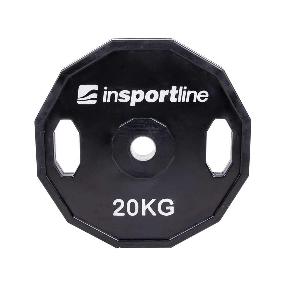 Sada 2x7ks pogumovaných kotúčov inSPORTline Ruberton 2x 1,25-25 kg 30 mm · záber 7