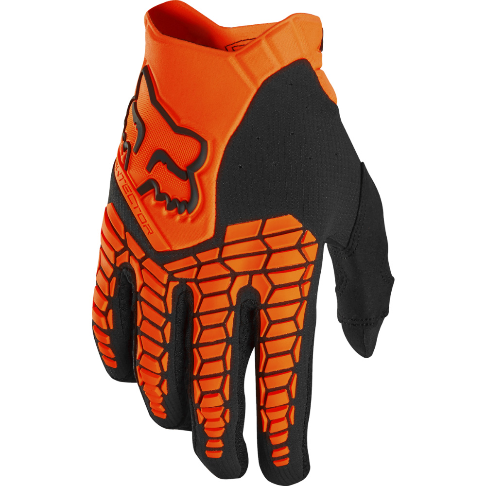 Motokrosové rukavice FOX Pawtector Fluo Orange MX22