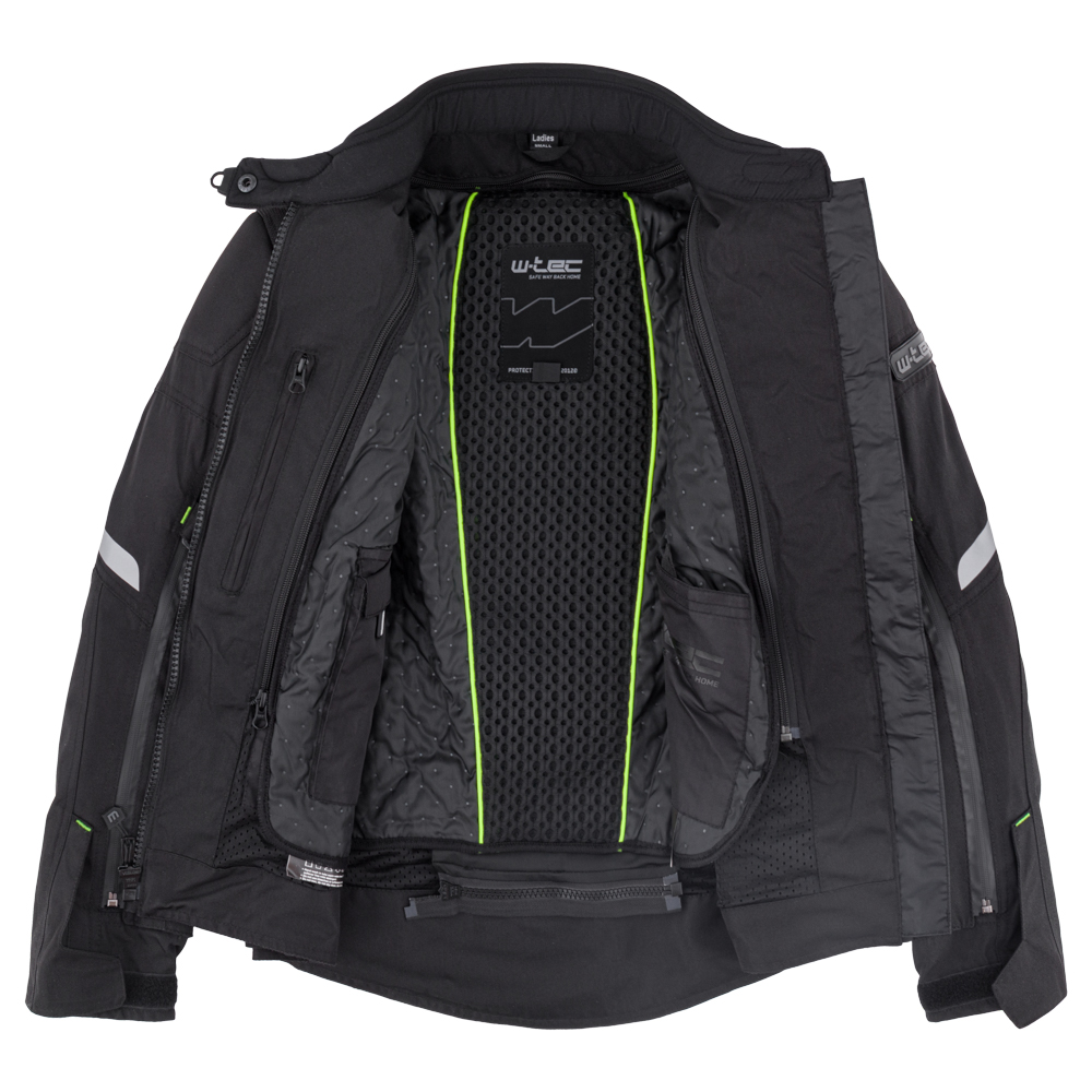 Dámska moto bunda W-TEC Progair Lady Farba čierna-fluo, · záber 10
