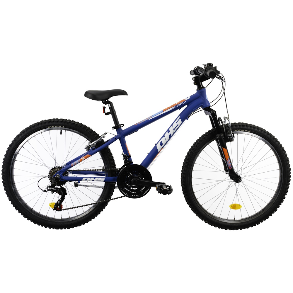 Juniorský bicykel DHS Teranna 2423 24" 7.0 blue - 12" (125-145 cm)