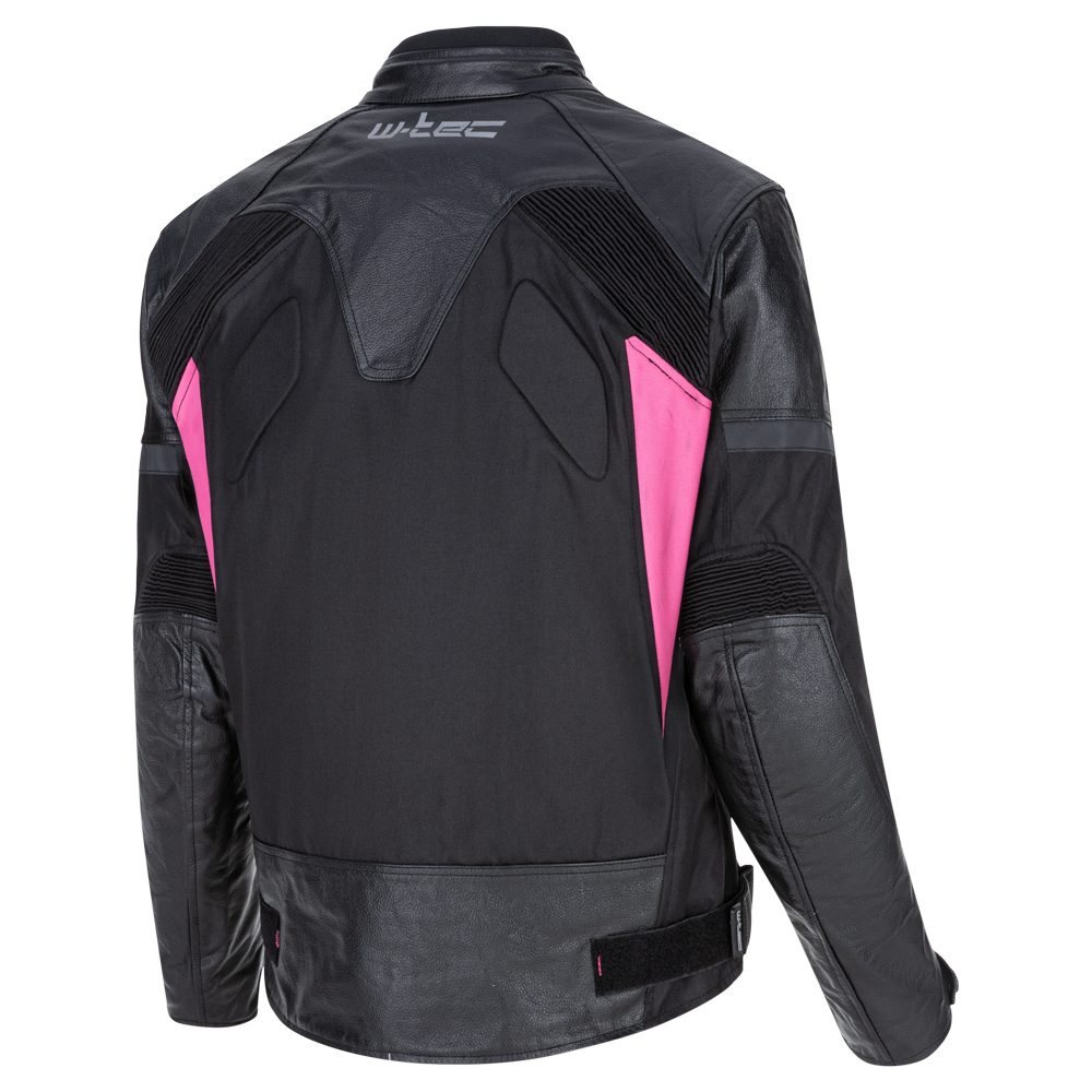 Dámska moto bunda W-TEC Durmana Farba čierno-ružová, · záber 6