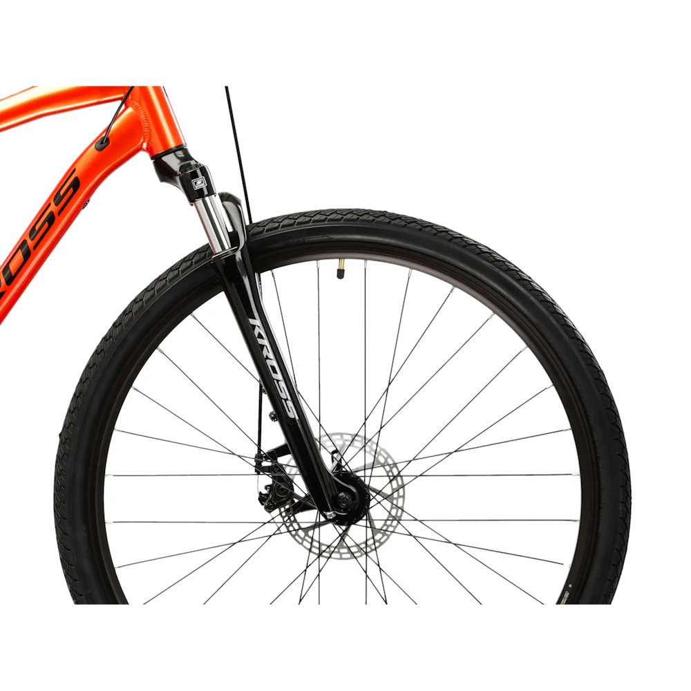 Kross EVADO 3.0 28" - model 2025 oranžová/čierna/lesk - L (21", 178-190 cm) · záber 6