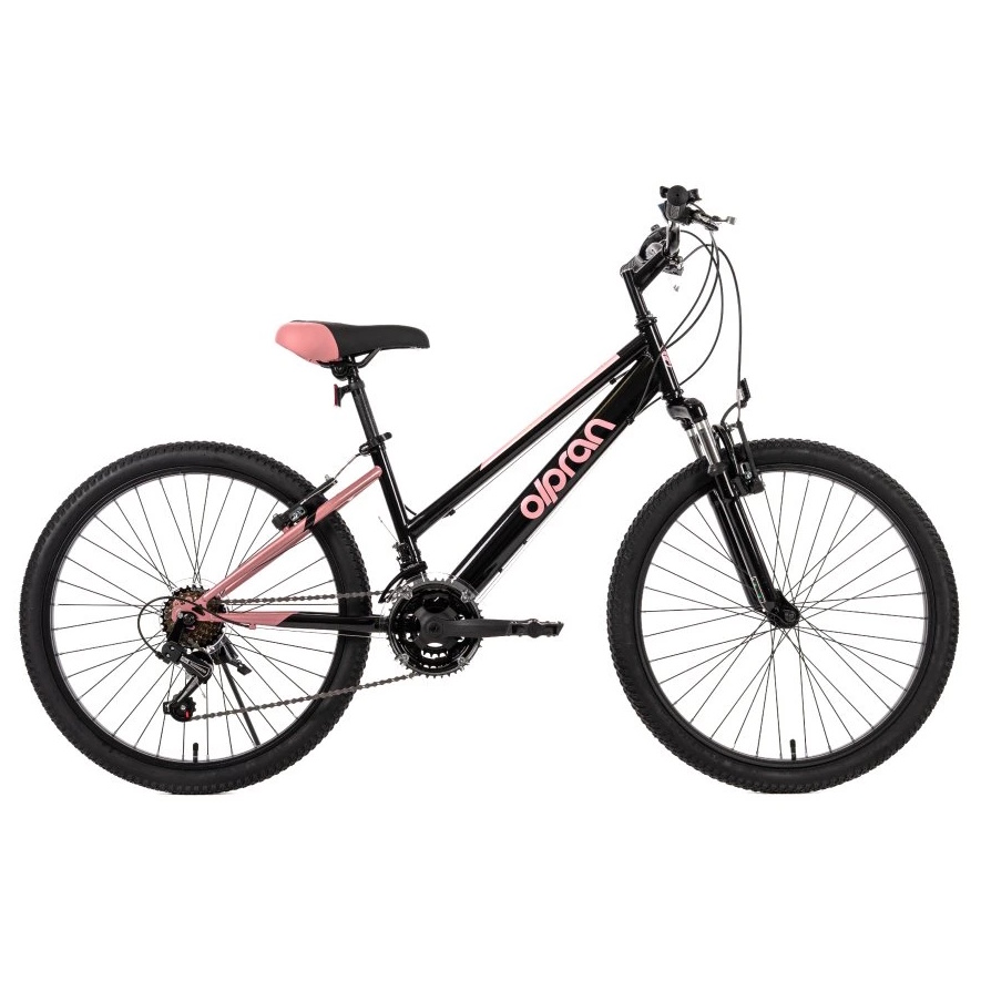 Olpran Formica ALU 24" - model 2026 čierna / ružová - 15" (135-155 cm)