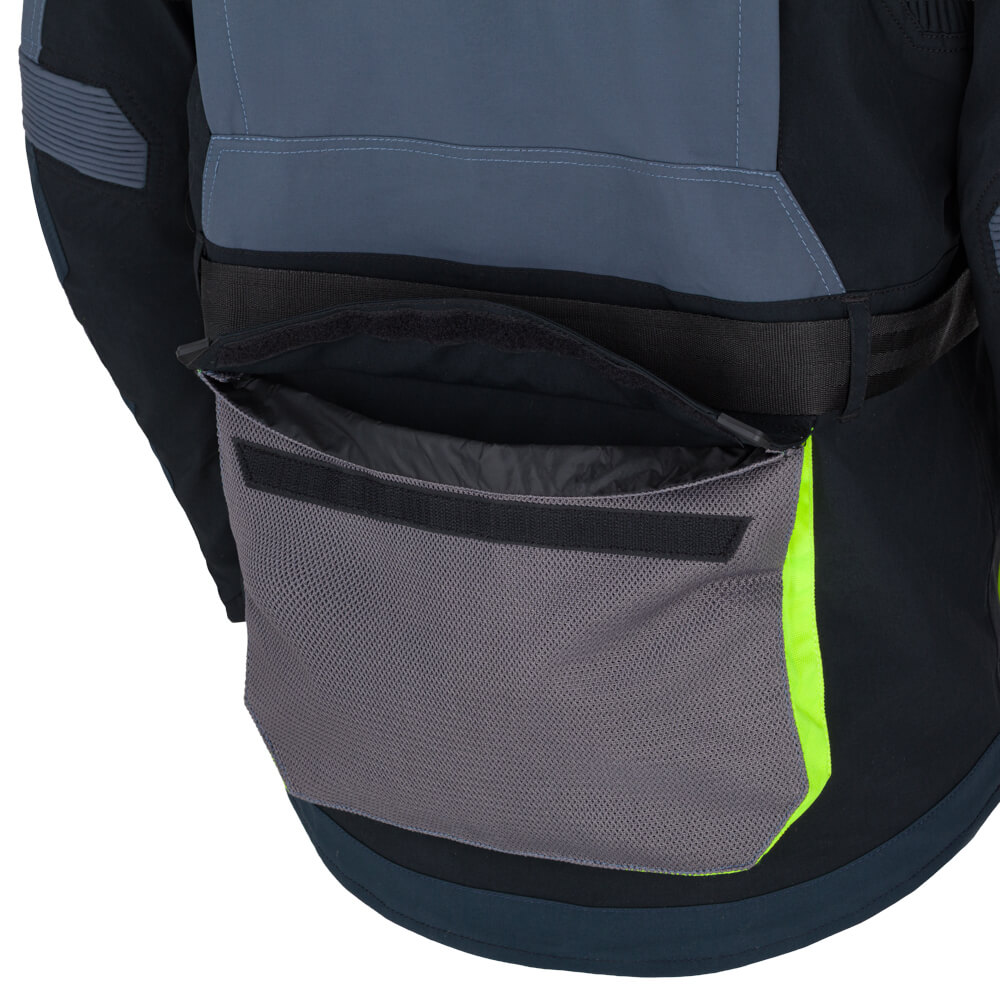 W-TEC Modock bunda čierno-modro-fluo žltá - S