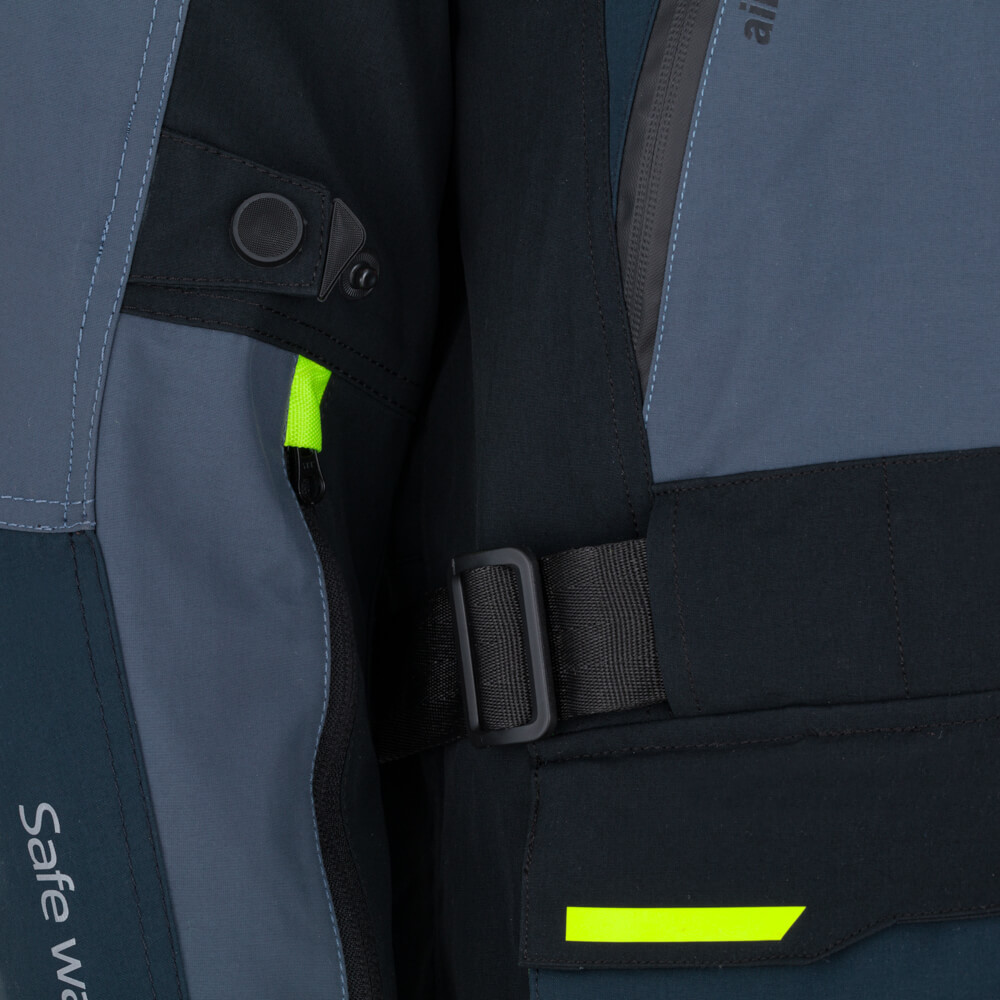 W-TEC Modock bunda čierno-modro-fluo žltá - S