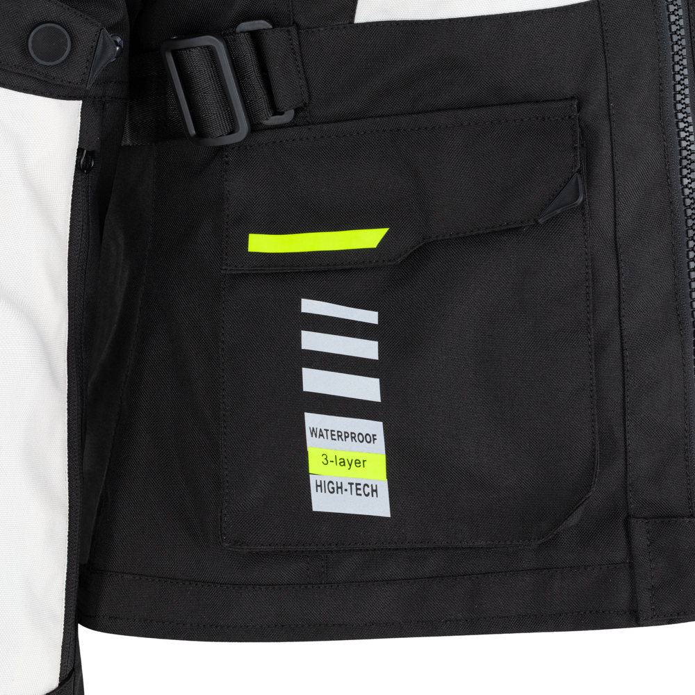 W-TEC Warao Lady bunda čierna-fluo - S