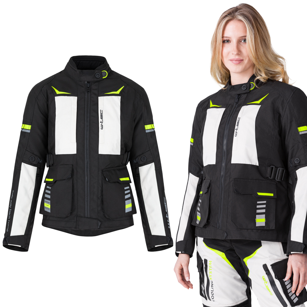 W-TEC Warao Lady bunda čierna-fluo - XS