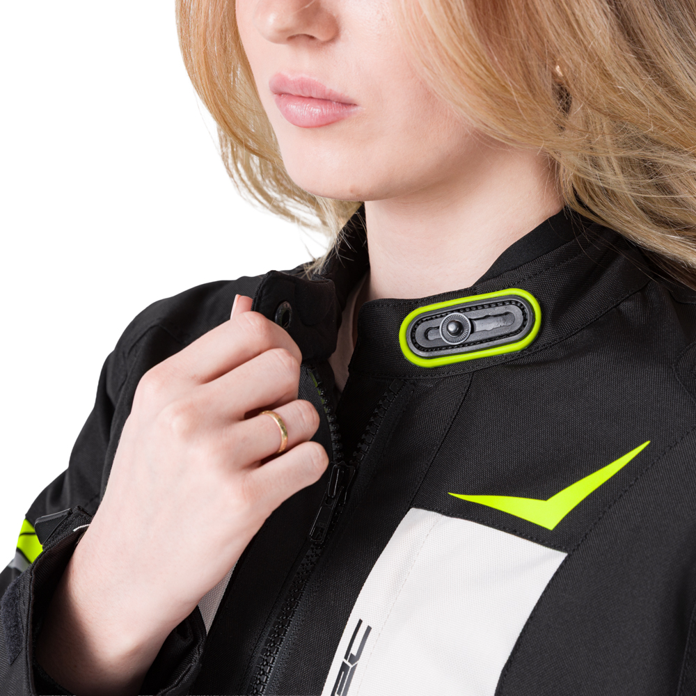 W-TEC Warao Lady bunda čierna-fluo - S