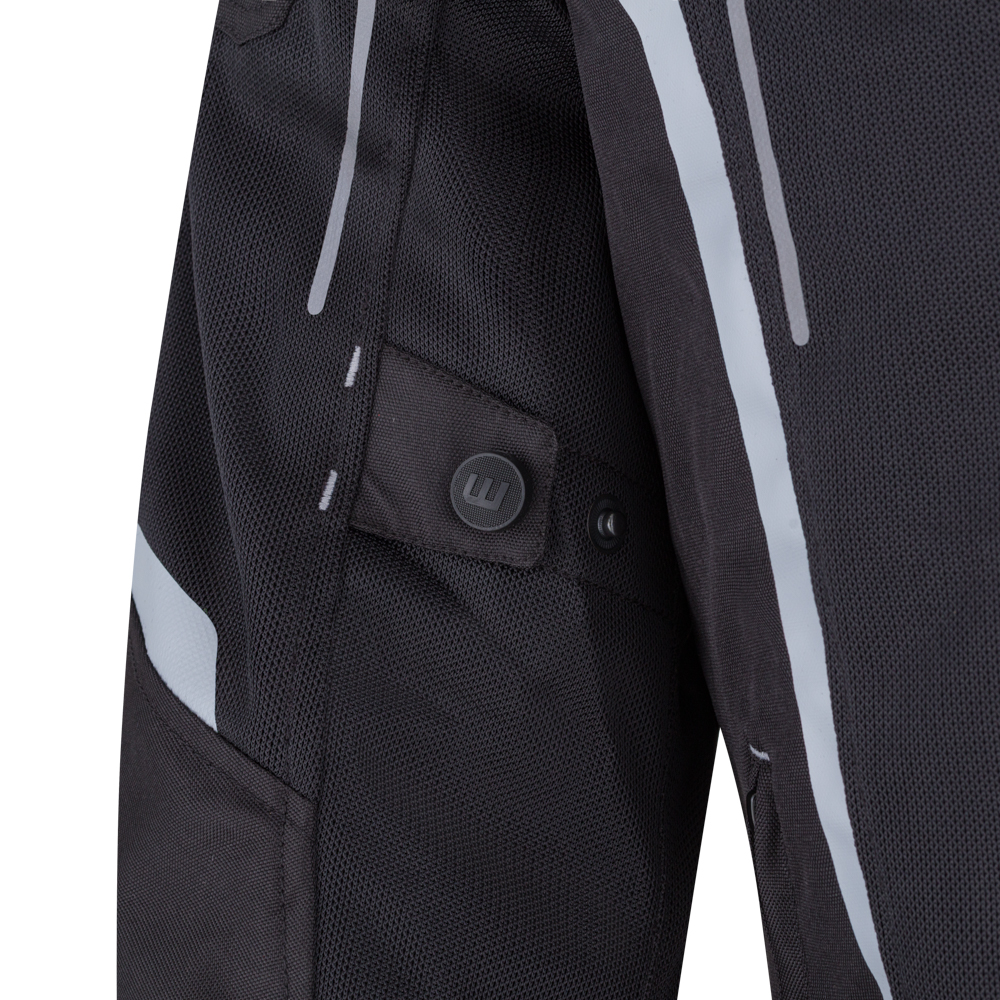 Letná pánska moto bunda W-TEC Mirelio Farba šedo-modro-červená, · záber 9