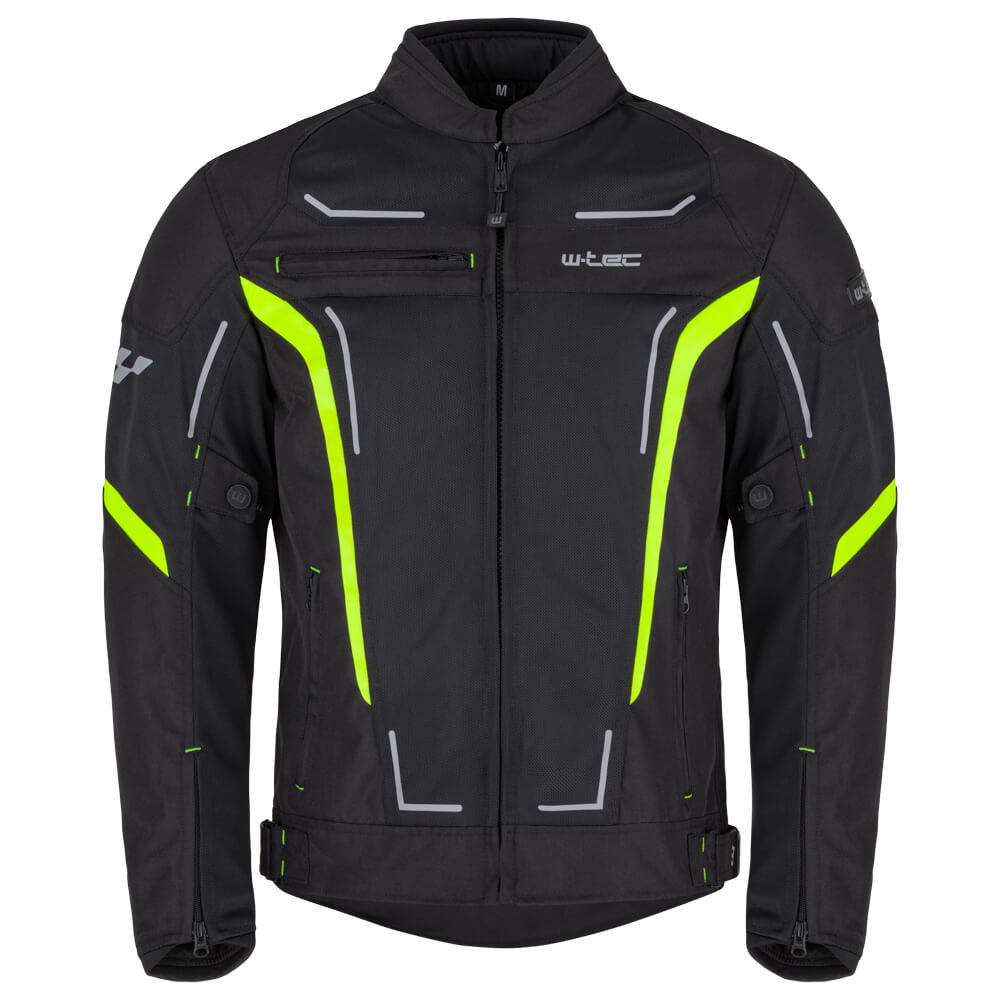 Letná pánska moto bunda W-TEC Mirelio Farba šedo-modro-červená, · záber 9