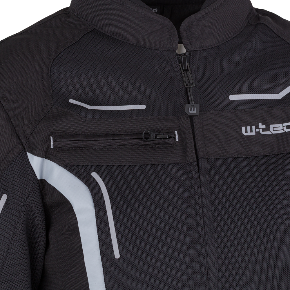 Letná dámska moto bunda W-TEC Mirelia Farba čierno-šedá, · záber 9